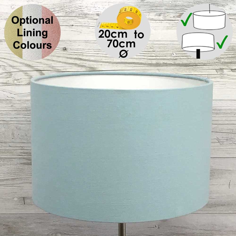 Aura Light Blue Drum Shade 